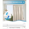 White Industrial Curtain Rods 48 to 84 Inch 1 Inch Diameter Blackout Wrap Around Adjustable Heavy Duty Window Drapery Rods - 4 of 4