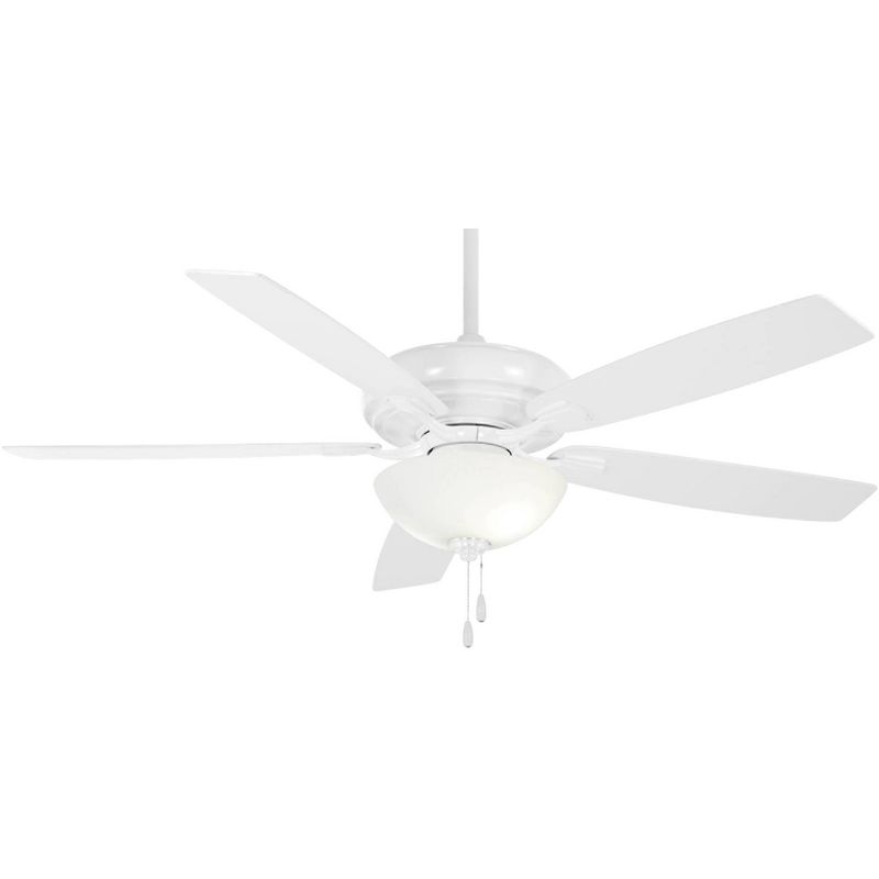 60" Minka Aire Watt II White Pull Chain LED Ceiling Fan, 1 of 5