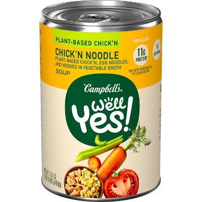 Campbell's Well Yes! Plant Based Chick'n Noodle Soup - 16.1oz