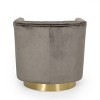 Conrail Modern Glam Channel Stitch Velvet Swivel Club Chair - Christopher Knight Home - 4 of 4