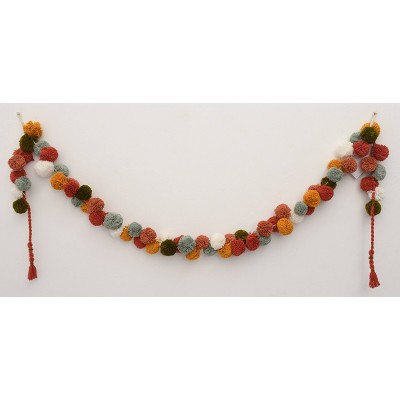 60" Handmade Colored Garland with Pom-Poms - Opalhouse™