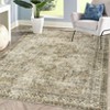 Non-Slip Rug Machine Washable 6'x9' Boho Vintage Area Rug Oriental Floral Distressed Low Pile Carpet with Non-Slip Backing - 2 of 4