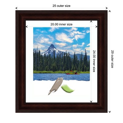 Classic Dark Brown Wood Wall Picture Frame