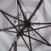 Maui Single Scallop Striped 9Ft Crank Push Button Tilt Umbrella - PAT8011 - Safavieh - 3 of 4