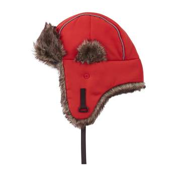 Andy & Evan Kids  Cold Weather Trapper Hat Red, Size 6.