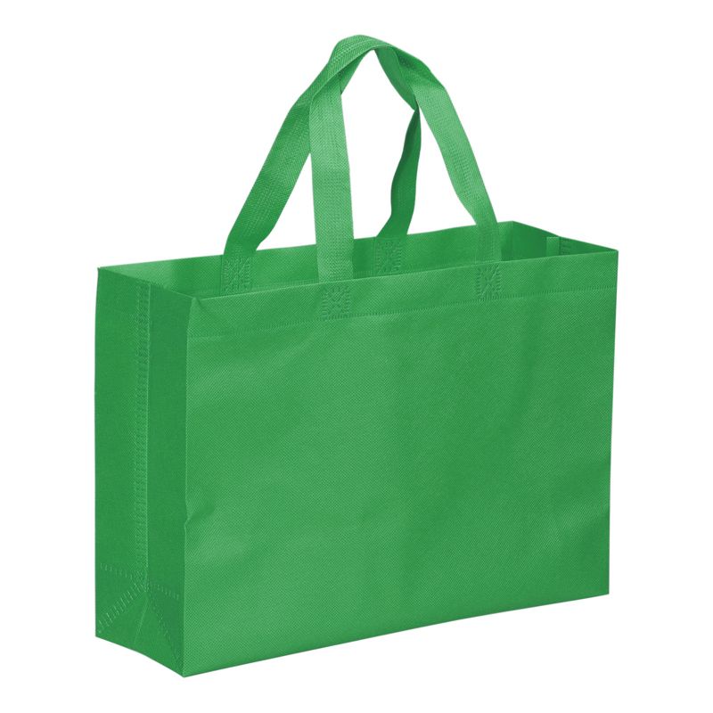 Unique Bargains Reusable Horizontal Style Non-Woven Gift Grocery Tote Bag, 1 of 6