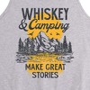 Men's - Instant Message - Whiskey And Camping Stories Graphic Tank Top - 2 of 4