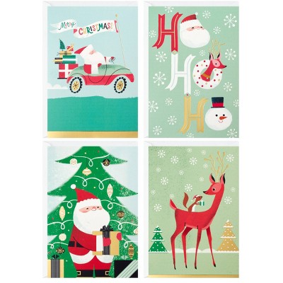 32ct Hallmark Trend Santa Assortment Holiday Greeting Cards