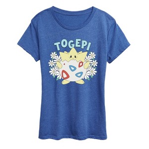 Women's - Pokémon - Floral Togepi Short Sleeve Graphic T-Shirt - 1 of 4