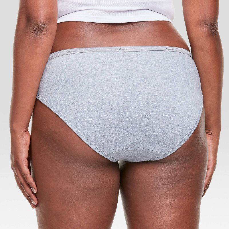 Hanes Women's Core Cotton Bikini Underwear Panties 6pk - Colors and Pattern May Vary, 5 of 5
