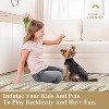 Modern Abstract Washable Rug – Non-Slip, Low Pile, Non-Shedding, Distressed Thin Design for Living Room, Bedroom, Dining Room, Office. - 4 of 4