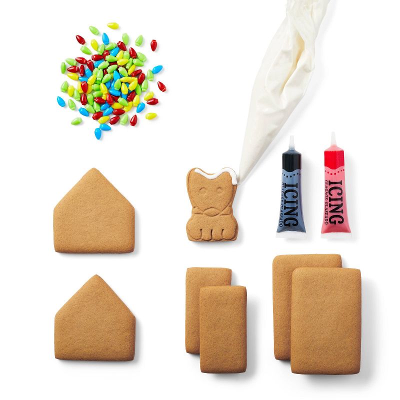 Dog House Decorating Kit Gingerbread Flavor Dog Treat For Adult Dog - 13.6oz - Wondershop&#8482;, 3 of 12