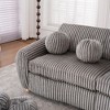 CAVINAS Modern Sofa for Living Room, 84" Loveseat Sofa, Corduroy Sofa Couch, Upholstered Sofa for Apatment Bedroom Home Office - 3 of 4