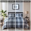 Sapphtopaz Bedding Comforter Set Quilt Set Scotchgard Down Alternative with Plaid Pattern - 3 of 4
