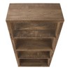 PAGED Modern Industrial Style Bookshelf 4-Shelf Bookcase with Large Storage Area for Living Room, Study Room - 3 of 4