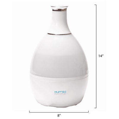 White and Blue Ultrasonic Humidifier with Night Lamp