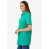 Woman Within Plus Size Perfect Short-Sleeve Polo Shirt - 4 of 4