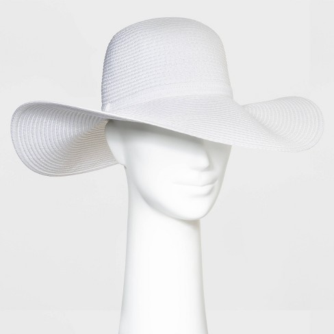 Packable Paper Straw Floppy Hat - Shade & Shore™ White : Target