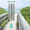 Woodstock Chimes Signature Collection, Woodstock Beachcomber Chime, 24'' Silver Wind Chime BCGG - image 2 of 4