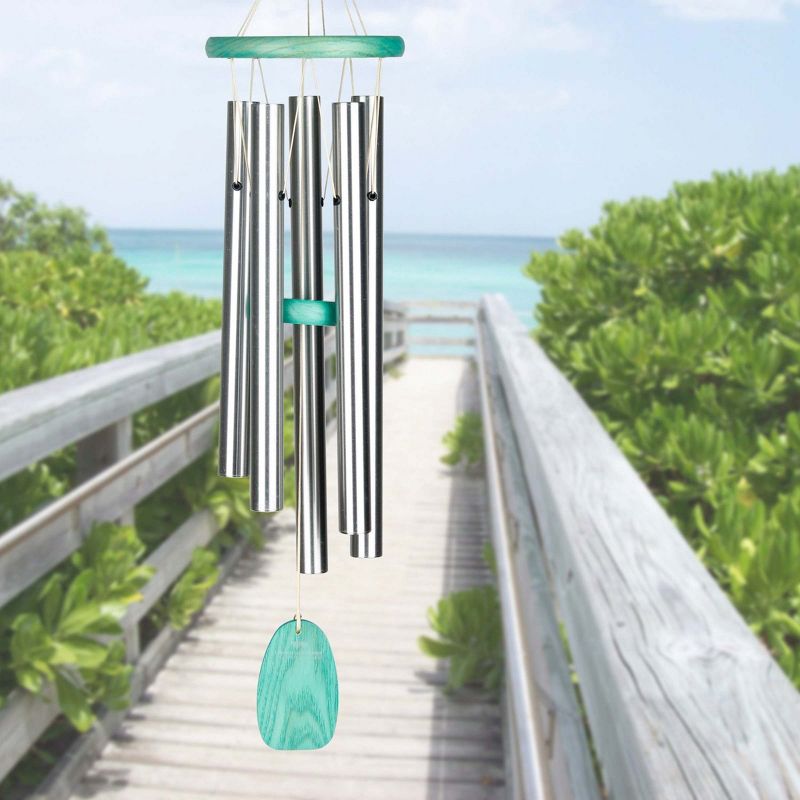 Woodstock Windchimes Beachcomber Chime Gracious Green, Wind Chimes For Outside, Wind Chimes For Garden, Patio, and Outdoor Décor, 24"L, 3 of 9
