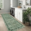 Vintage Style Area Rugs - Non-Slip Reversible Machine Washable Rug, Soft Boho Rug for Living Room Bedroom - 4 of 4