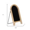 HomeRoots 16" Natural Wood Tabletop Easel Chalk Board - 3 of 4
