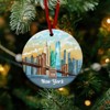 New York Christmas Ornament 2025 - Ceramic Ornaments for Tree Decorations - Christmas Decortions Indoor, - 3 of 3