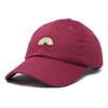 Dalix Robot Embroidered Glow in the Dark Retro Dad Hat Cotton Baseball Cap Adjustable Mens - 4 of 4