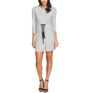 1.STATE Womens Light Heather Jersey Corset Dress - 1 of 1