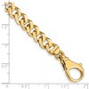 Black Bow Jewelry 14k Yellow Gold, 8mm Fancy Chain Link Bracelet - 8 Inch - 3 of 4