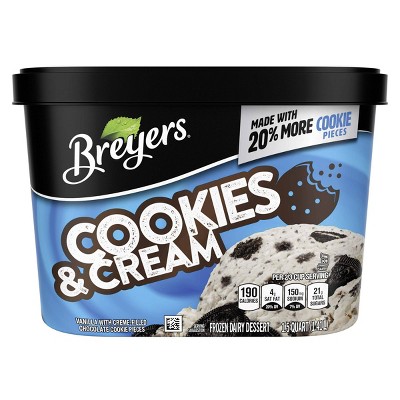 Cookies and Cream Ice Cream Frozen Dairy Dessert - 48oz - Breyers