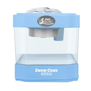 Gulches Snow Cone Makers - Tabletop Shaved Ice Machine with 2 Reusable Cups and Ice Scoop, Blue/Green/Orange - 1 of 4