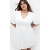 Women's Plus Size Dottie Dress - ivory | CITY CHIC - 3 of 4