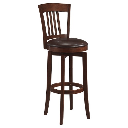 '25'' Canton Swivel Counter Stool Wood/Brown - Hillsdale Furniture'