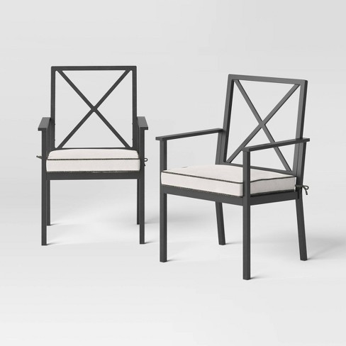 Black and white patio chairs hot sale