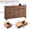 SinCiDo Farmhouse 7 Drawer Dresser, 54" Wide Wood Bedroom Furniture w/ Natural Texture & Metal Handles for Living Room, Hallway,Reclaimed Barnwood - 2 of 4