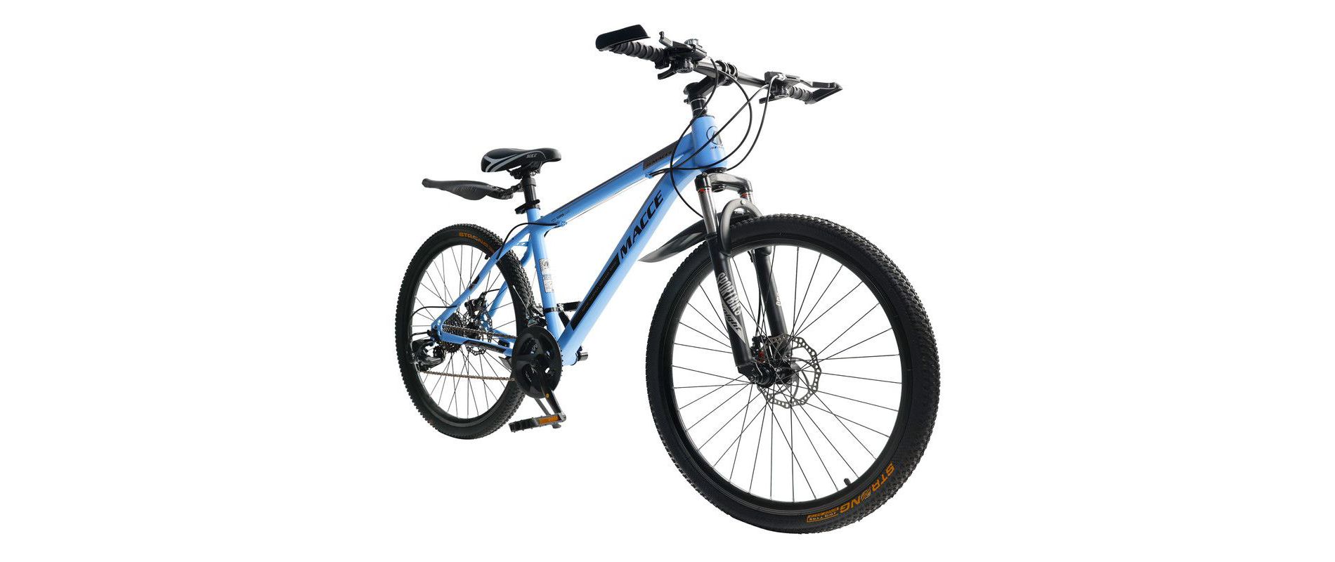 Topteng 26" Mountain Bike 27-Speed Double Disc Brake MTB for Adults - Blue