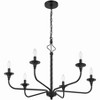 Craftmade Lighting Jolenne 6 - Light Chandelier in  Flat Black - 2 of 4