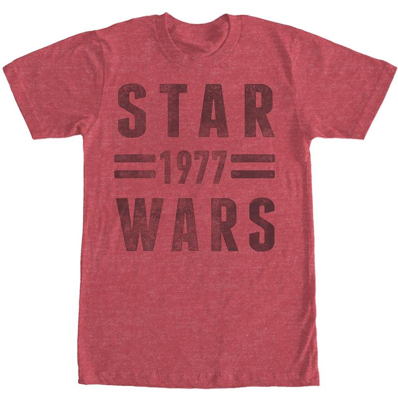 Men's Star Wars Vintage Striped Logo T-Shirt, 1 of 5