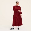 Women's Buffalo Check Long Sleeve Utility Midi Shirt Dress - Woolrich x Target Red/Black - 3 of 4
