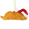 Roman 2.75 In Cat Wearing Santa Hat Kitten Feline Tree Ornaments - 2 of 3