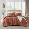 510 Design Full Porter Soft Washed Pleated Comforter Set Clay Pink - image 3 of 4