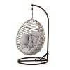 Christopher Knight Home Layla Outdoor Wicker Hanging Basket Chair with Cushion - 2 of 4