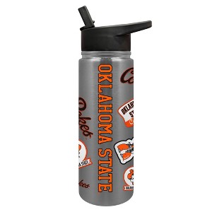 NCAA Oklahoma State Cowboys Varsity Thirst Water Bottle - 24oz: Stainless Steel, Plastic Lid - 1 of 3