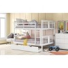 Streamdale Full over Full Bunk Bed with Drawers and Ladder for Bedroom, Guest Room Furniture-White - 3 of 4