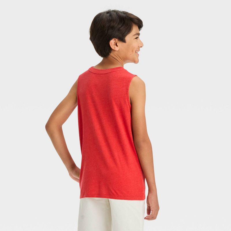 Boys' Washed Muscle Tank Top - Cat & Jack™, 3 of 5