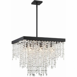 Crystorama Lighting Winham 8 - Light Chandelier in  Black Forged - 1 of 4