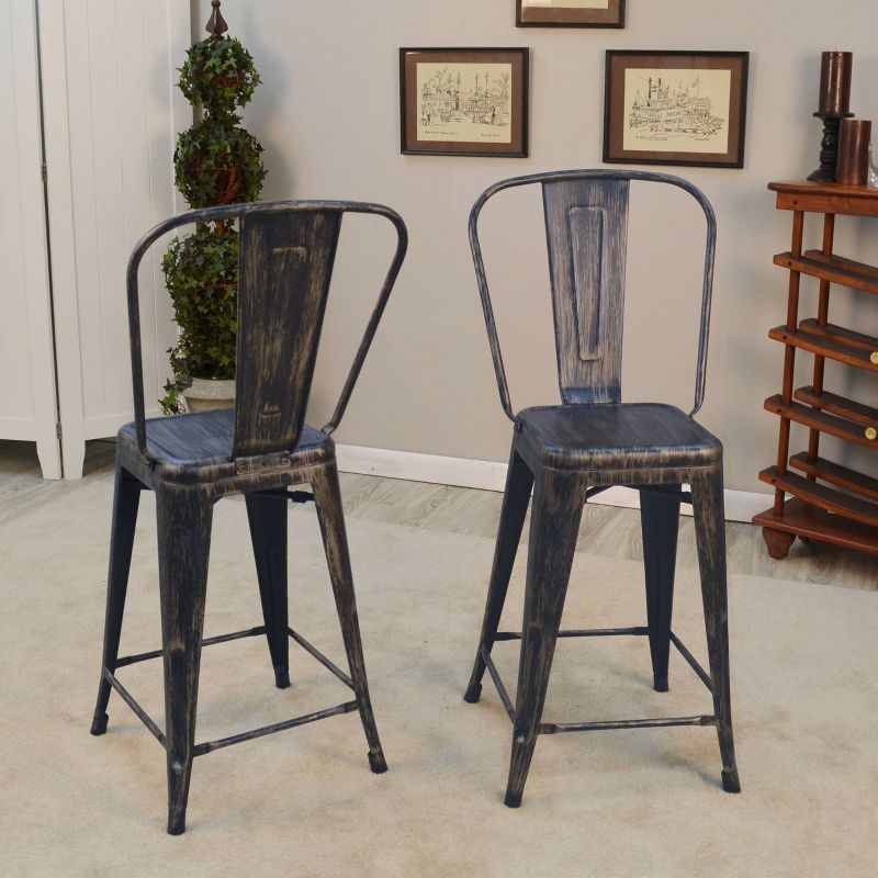 Set of 2 24" Sadie Counter Height Barstools - Carolina Chair & Table, 4 of 6
