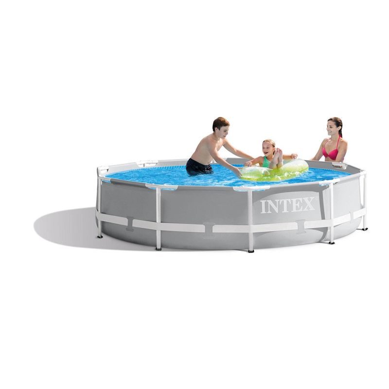 Intex 10 Feet x 30 Inches Outdoor Swimming Pool w/ Cartridge Filter Pump System, 2 of 7