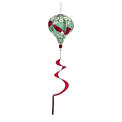 Cardinal Flying Animated Burlap Balloon Spinner